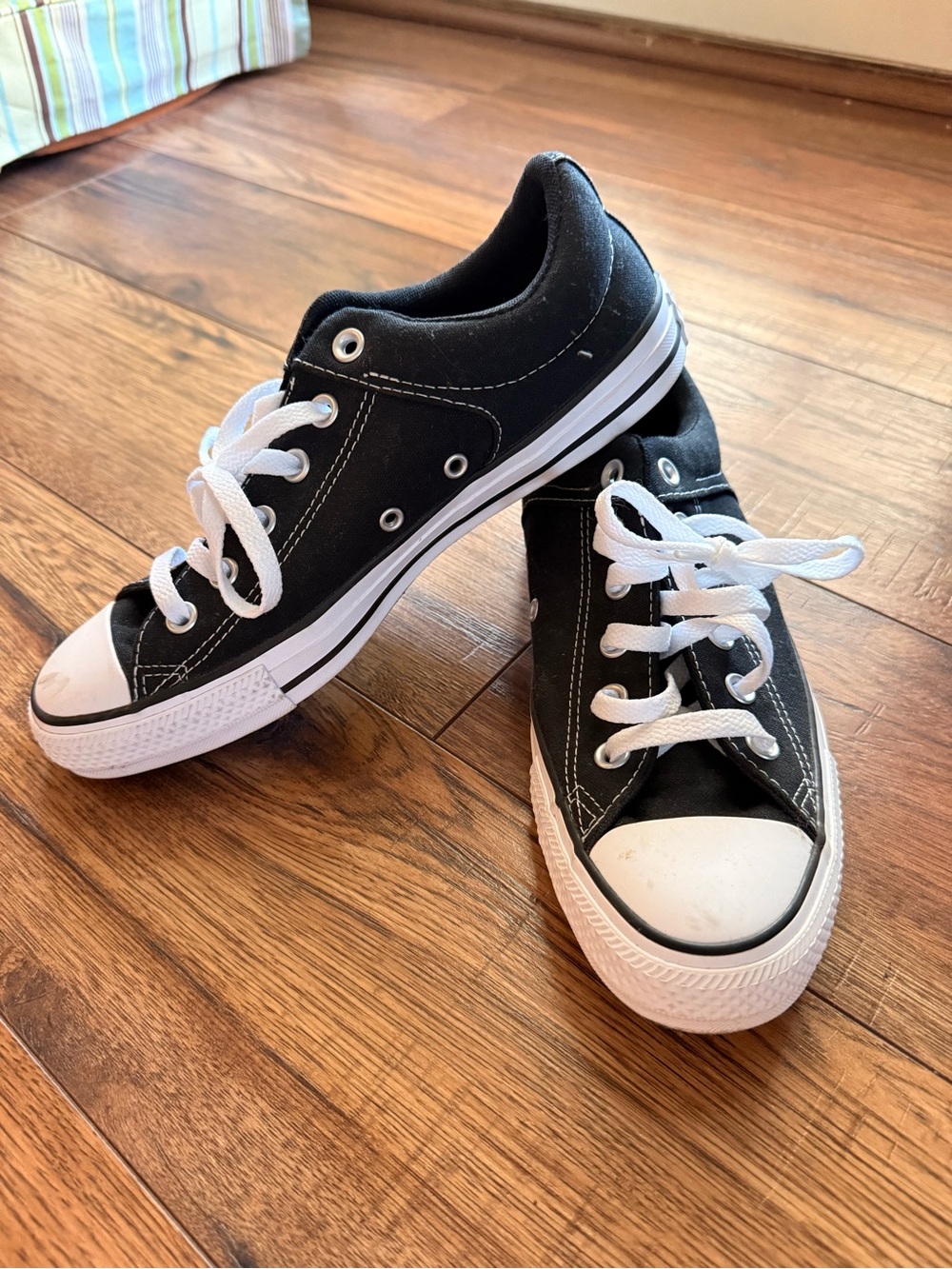 Converse All Star Black Canvas Low Top Sneakers Unisex Classic